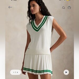 Polo RLX Cotton-Blend Cricket Sweater Vest and Matching Skort